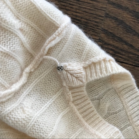 Ralph Lauren Sz M Cable Knit Cashmere Sweater - Picture 6 of 8